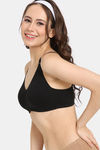 Zivame Double Layered Non Wired 3/4th Coverage Tshirt Bra - Tap Shoe — thumbnail 3